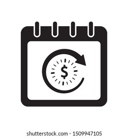 Business event management, time schedule icon