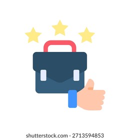 Icono de excelencia empresarial Ilustración vectorial plana