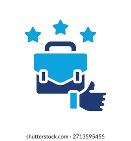 Icono de excelencia empresarial Ilustración vectorial mixta
