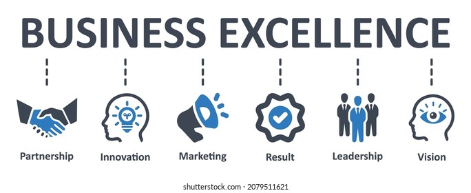 Business excellence icon - vector illustration . business, competence, principle, objective, vision, infographic, template, presentation, concept, banner, pictogram, icon set, icons .