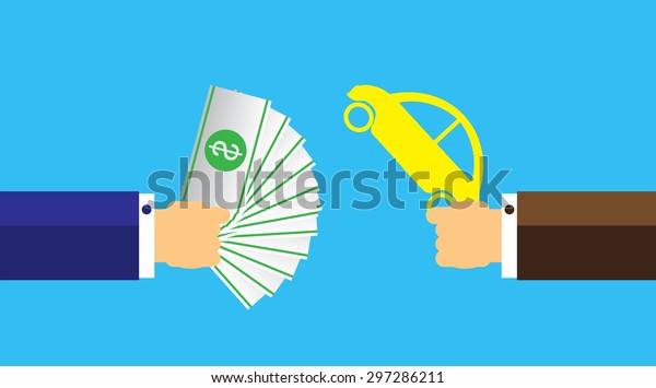 Business exchange money for\
car