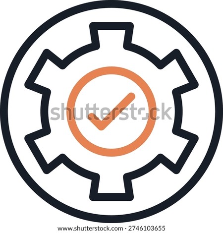 Business Execution Line Due Icon Design