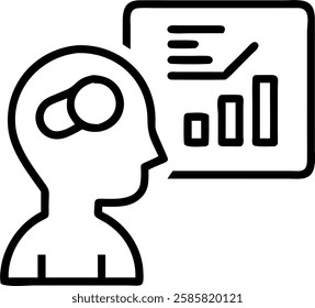 Business executive analyzing AI driven business intelligence dashboard in macro copy space concept as Business executive analyzes AI driven business intelligence dashboard in a macro close up highligh