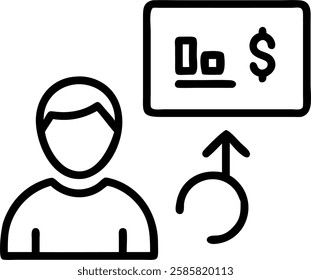 Business executive analyzing cost data in macro close up copy space concept as A business executive analyzes cost data in a macro close up focusing on marginal cost calculations and strategic financia