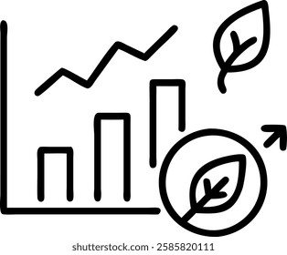 Business executive analyzing green logistics in macro close up copy space concept as A business executive analyzes green logistics data in a macro close up emphasizing the importance of sustainable tr