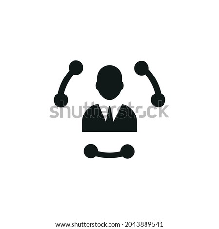 Business expand network icon, vector business expand network icon, vector illustration