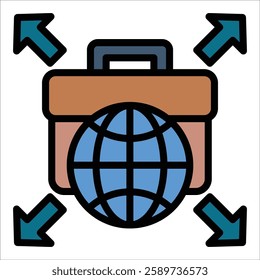 Business Expansion Icon Element For Design