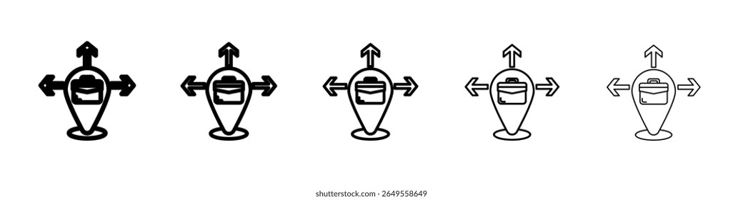 Business-Erweiterung Symbol flache einfache Umriss Logo