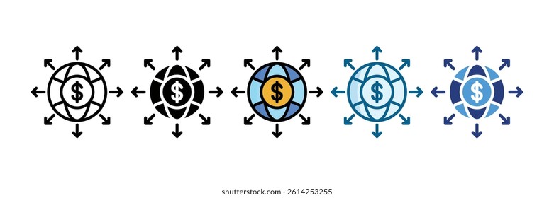 Business Expansion Icon Set Multiple Style Collection