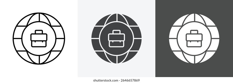 Business expansion icon set vector art