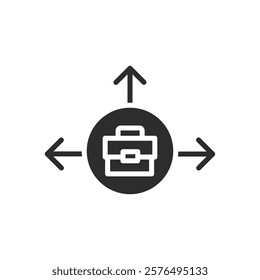 Business expansion icon web design in vector