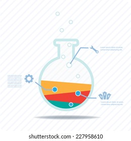 Business experiment, Colorful vector design for workflow layout, diagram, number options, web design, presentation template, infographics.