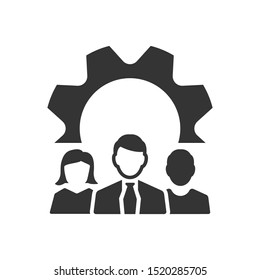 Business Expert Team Icon. Vector Graphics