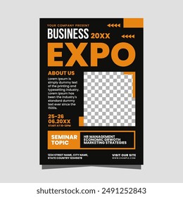 Folleto del seminario de Business Expo o Plantilla de póster