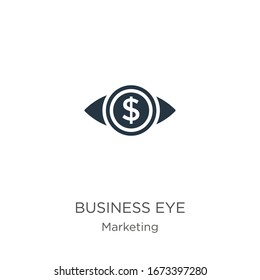 Vector de icono de ojos de negocio. Icono de diseño de los ojos de las empresas de la colección de marketing aislado en fondo blanco. La ilustración vectorial se puede utilizar para diseño gráfico web y móvil, logotipo, eps10