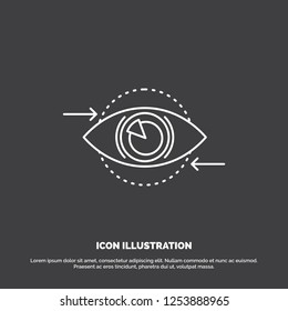 Business, eye, marketing, vision, Plan Icon. Line vector symbol for UI and UX, website or mobile application