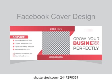 Business Facebook cover design template