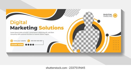 Business facebook cover social media banner and web banner template design