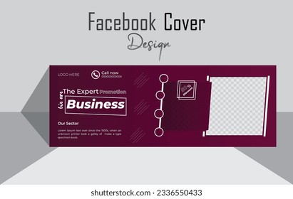 Business Facebook Titelvorlage einzigartig moderne Design.