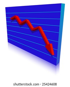 Business Failure graph down arrow