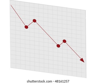Business Failure graph down arrow