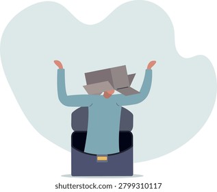 Business failure, work mistake or misfortune and unlucky, bankruptcy or fail entrepreneur concept.life situation and activities.