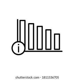 Business fall information line icon. Design template vector