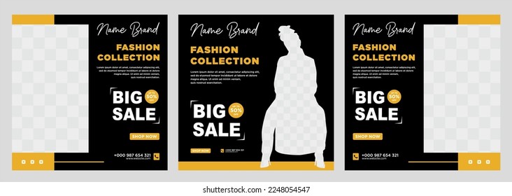 Business Fashion social media post template