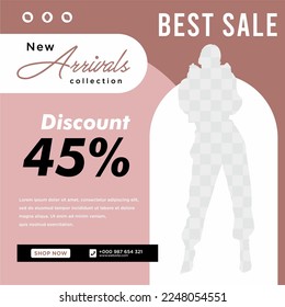 Business Fashion social media post template