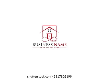 Business FI Real Estate Logo Symbol