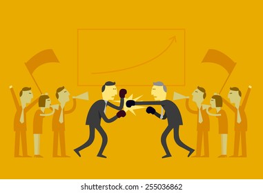Business fighting