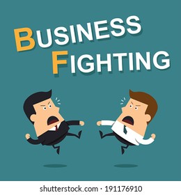 Business fighting, Business concept