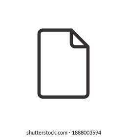 Business file document line icon for web template and app. Vector illustration design on white background. EPS 10