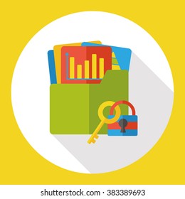 business file flat icon