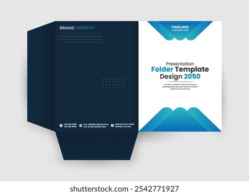 Business file folder design template