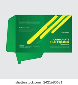 Business File folder template, Corporate File Folder Mock Up Design, File Folder Presentation
