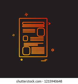 Business file icon design vector