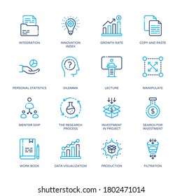 
Business and Finance Color Line icons, stroked - Vectors
