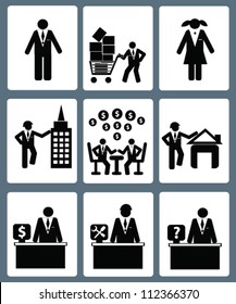 Business and finance concept,icon set,Vector