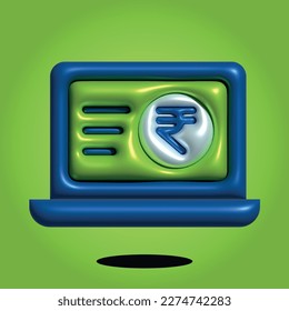 Business and Finance currency 3d render illustration, Currency 3d icon, 3d Icon, Mobile Banking, Online Payment, Money transfer, online transfer, Currency exchange, Money exchange, Net Banking