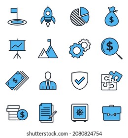 Business and finance elements set icon symbol template for graphic and web design collection logo vector illustration
