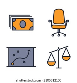 Business and finance elements set icon symbol template for graphic and web design collection logo vector illustration