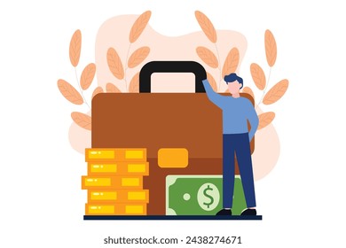 Business Finance Flat Design Illustration