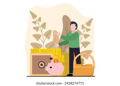 Business Finance Flat Design Illustration