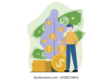 Business Finance Flat Design Illustration