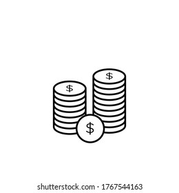Business & Finance Flat Icon Coin