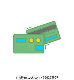 Business Finance Flat Icon Credit Card