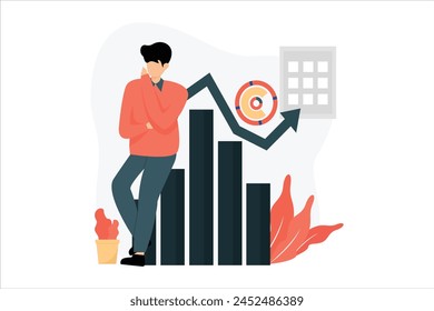 Business Finance Flat Illustration Design