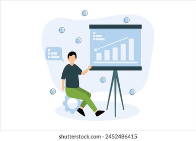 Business Finance Flat Illustration Design
