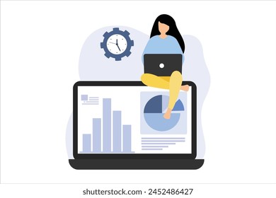 Business Finance Flat Illustration Design